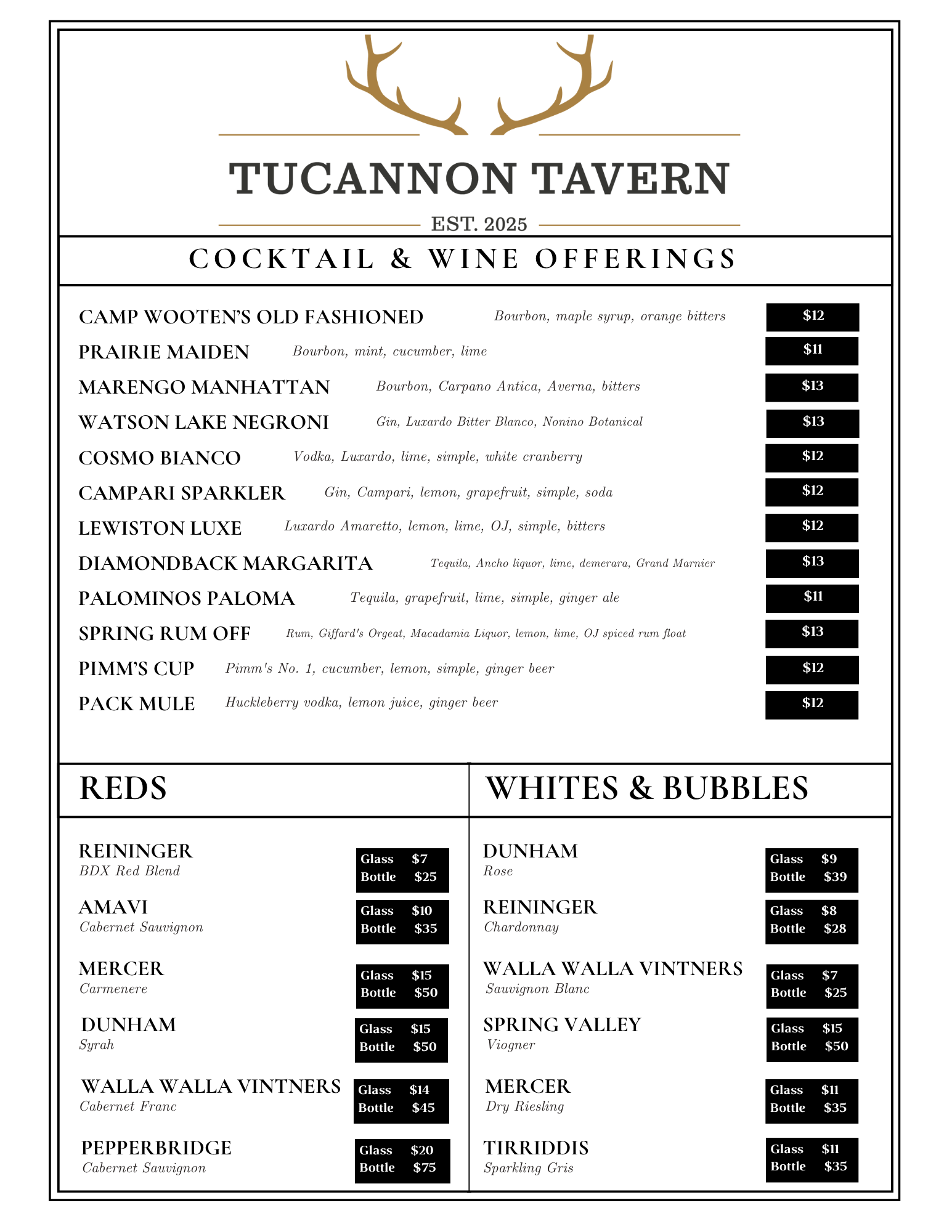 Food Menu