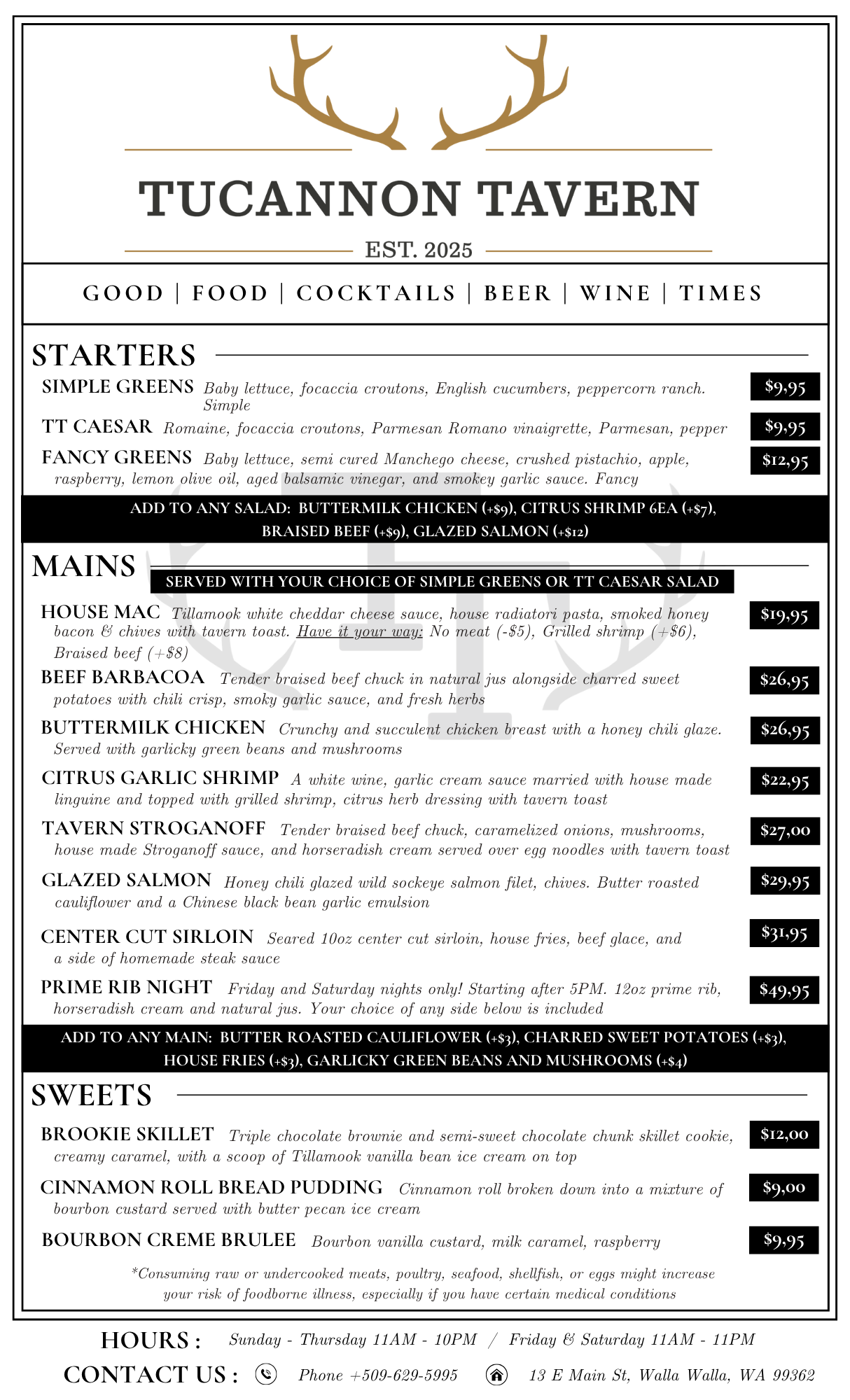 Food Menu